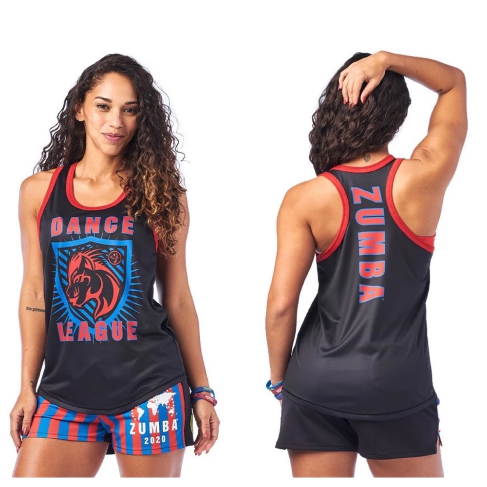 Zumba Dance League Jersey Tank - Bold Black